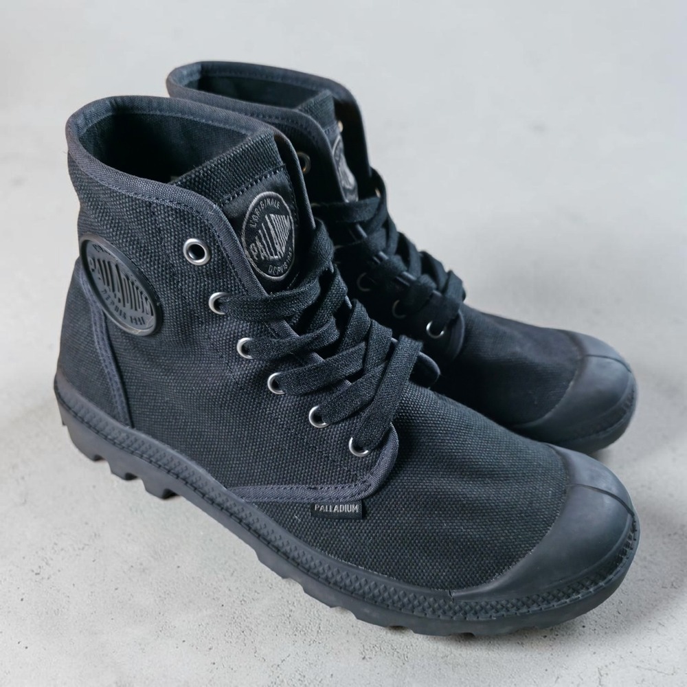 Palladium Men's Pampa Hi Boot Triple Black 02352-060 Size 8